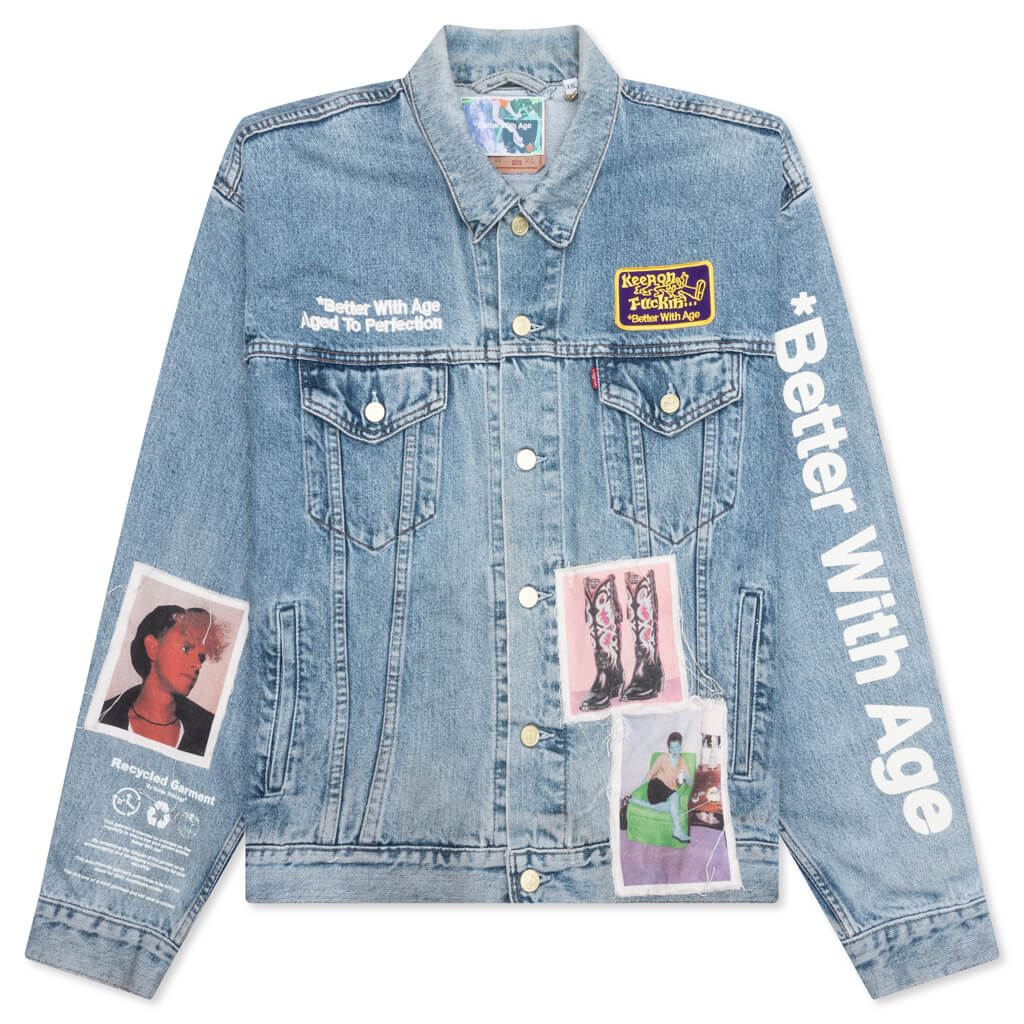 Portrait Denim Jacket Multi