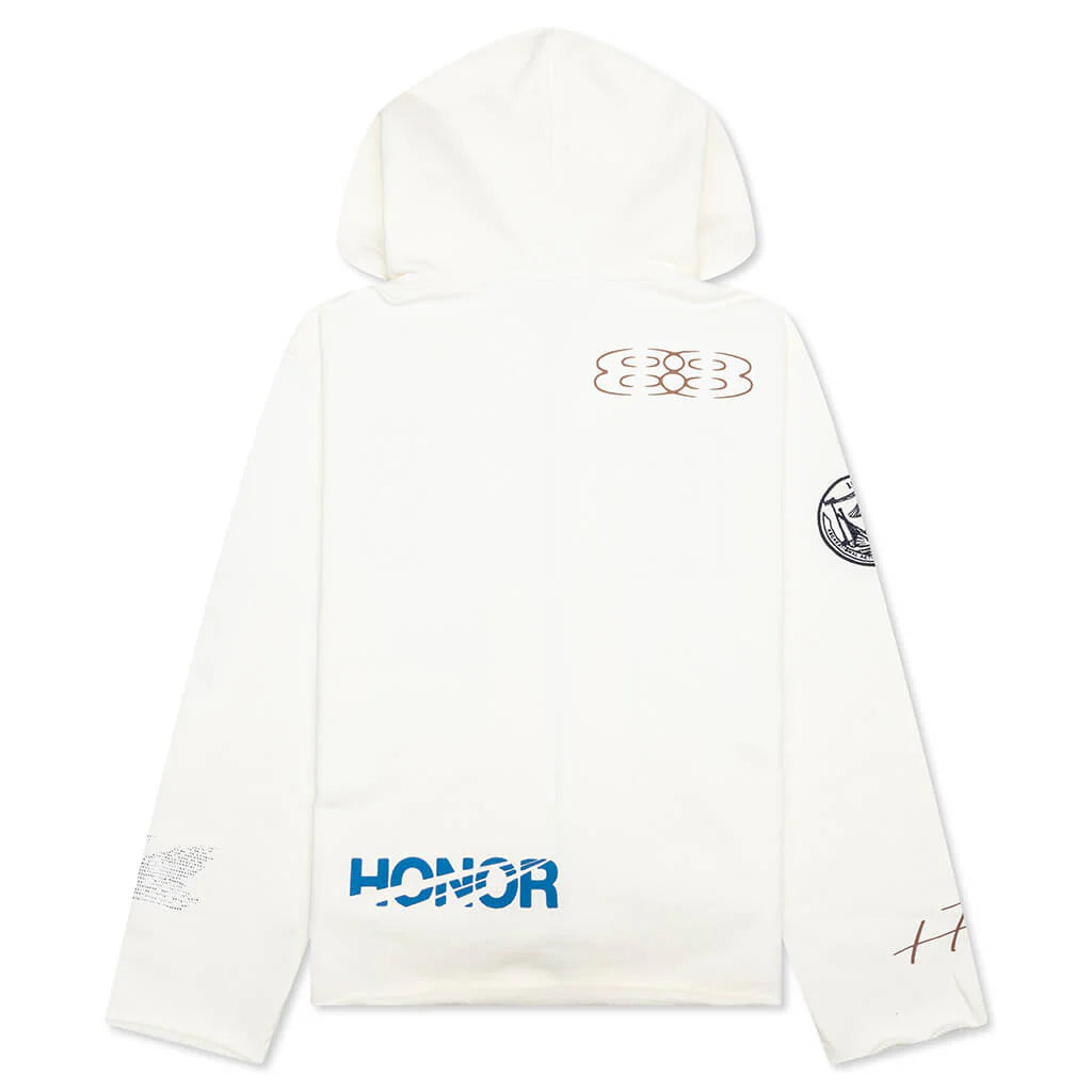 1988 Full Zip Hoodie White