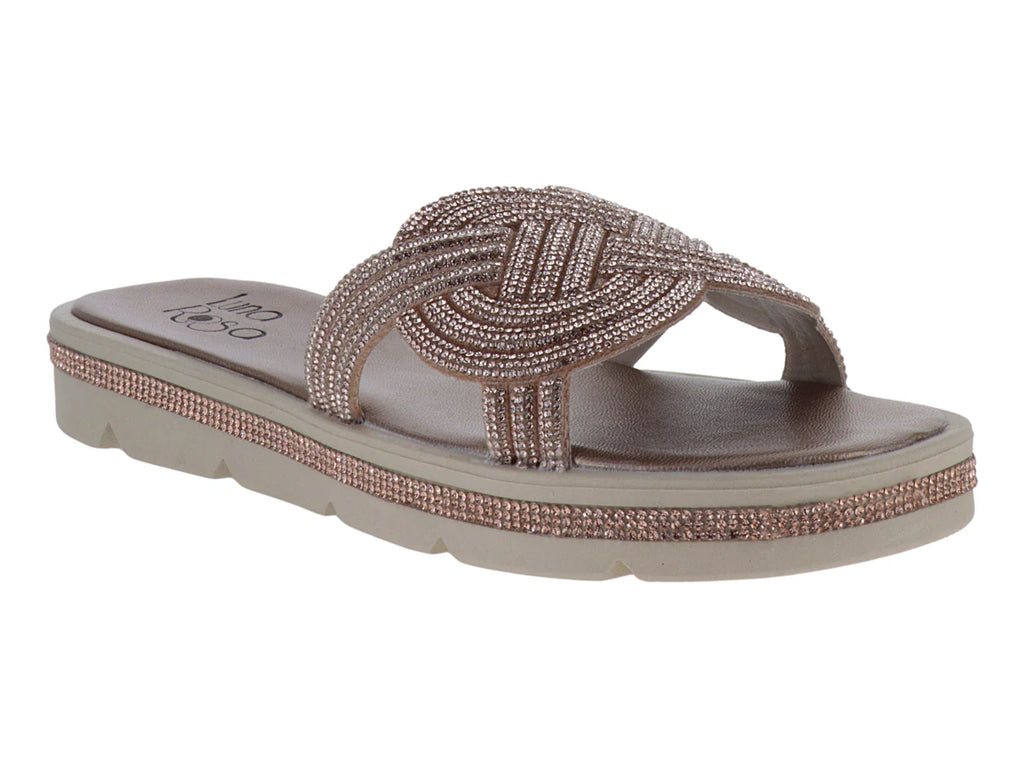 Sandalias Luna Rosa Oro Rosado para Mujer