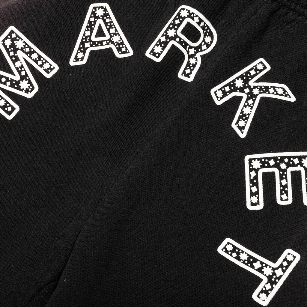 Starry Arc Fleece Short Pirate Black