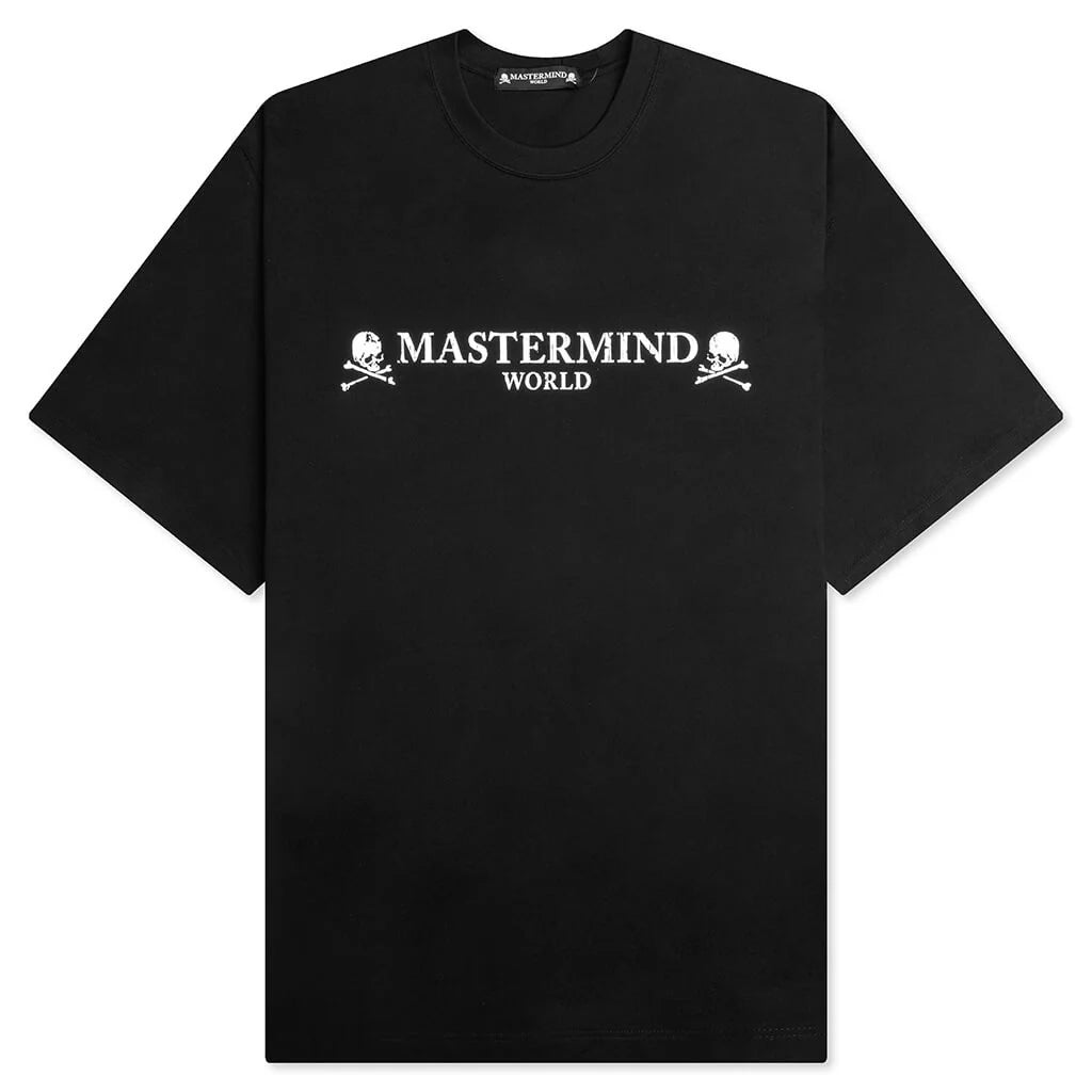 Logo Knit T Shirt Black