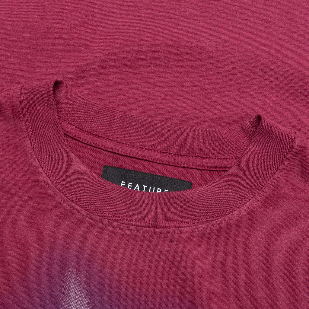 Shimmer Tee Maroon