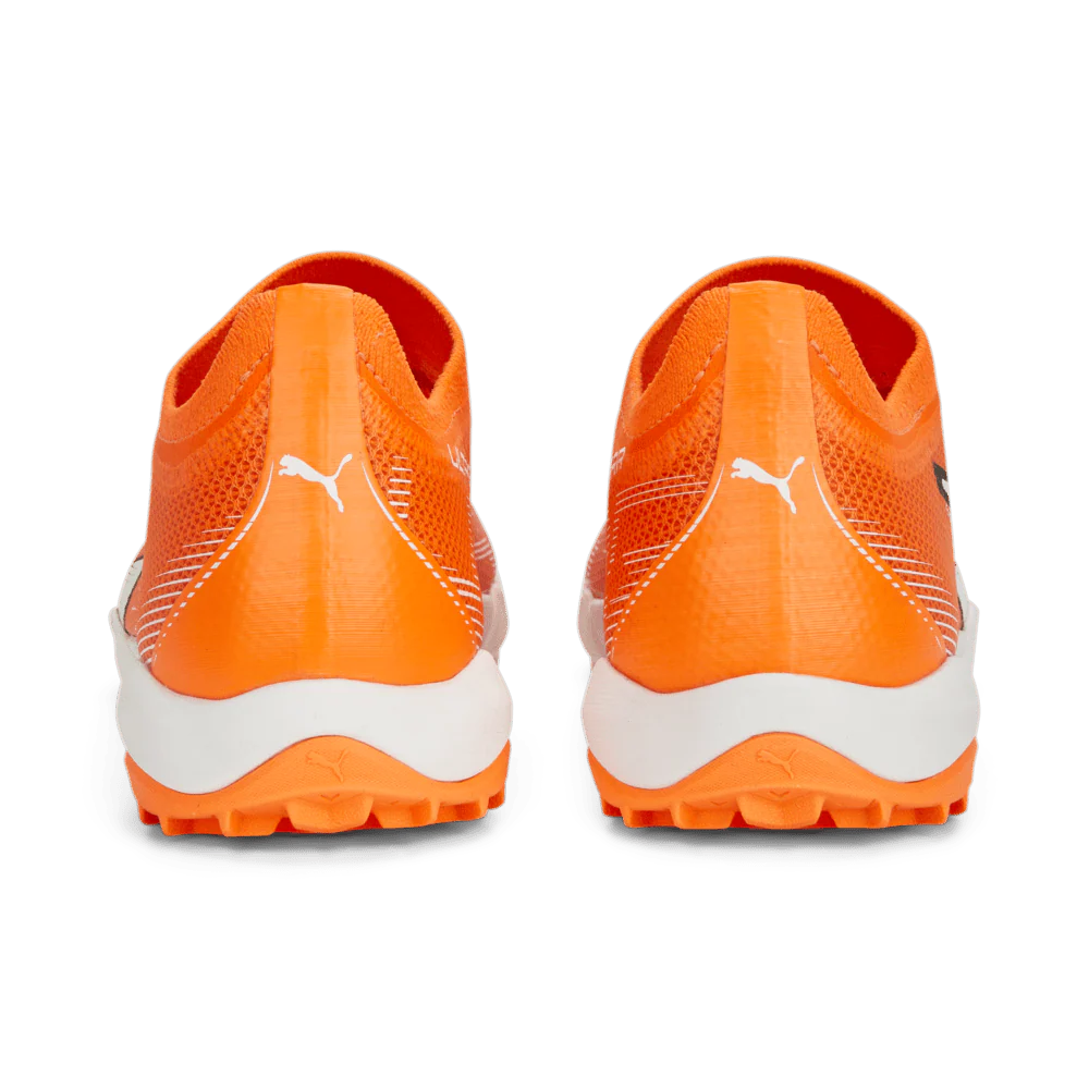 PUMA Ultra Match TT Turf Soccer Cleats Orange White