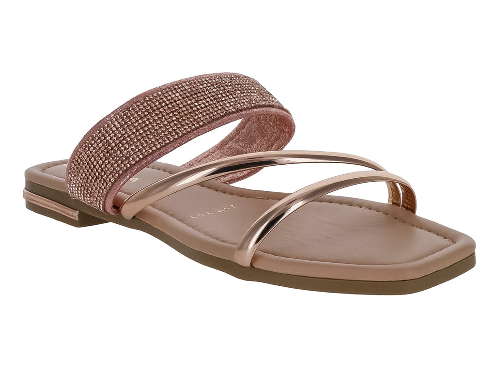 Sandalias Casuales MeliAna Oro Rosado para Mujer