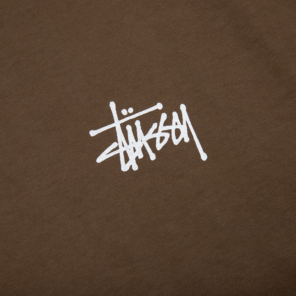 Basic Stussy Pigment Dyed Tee Brown