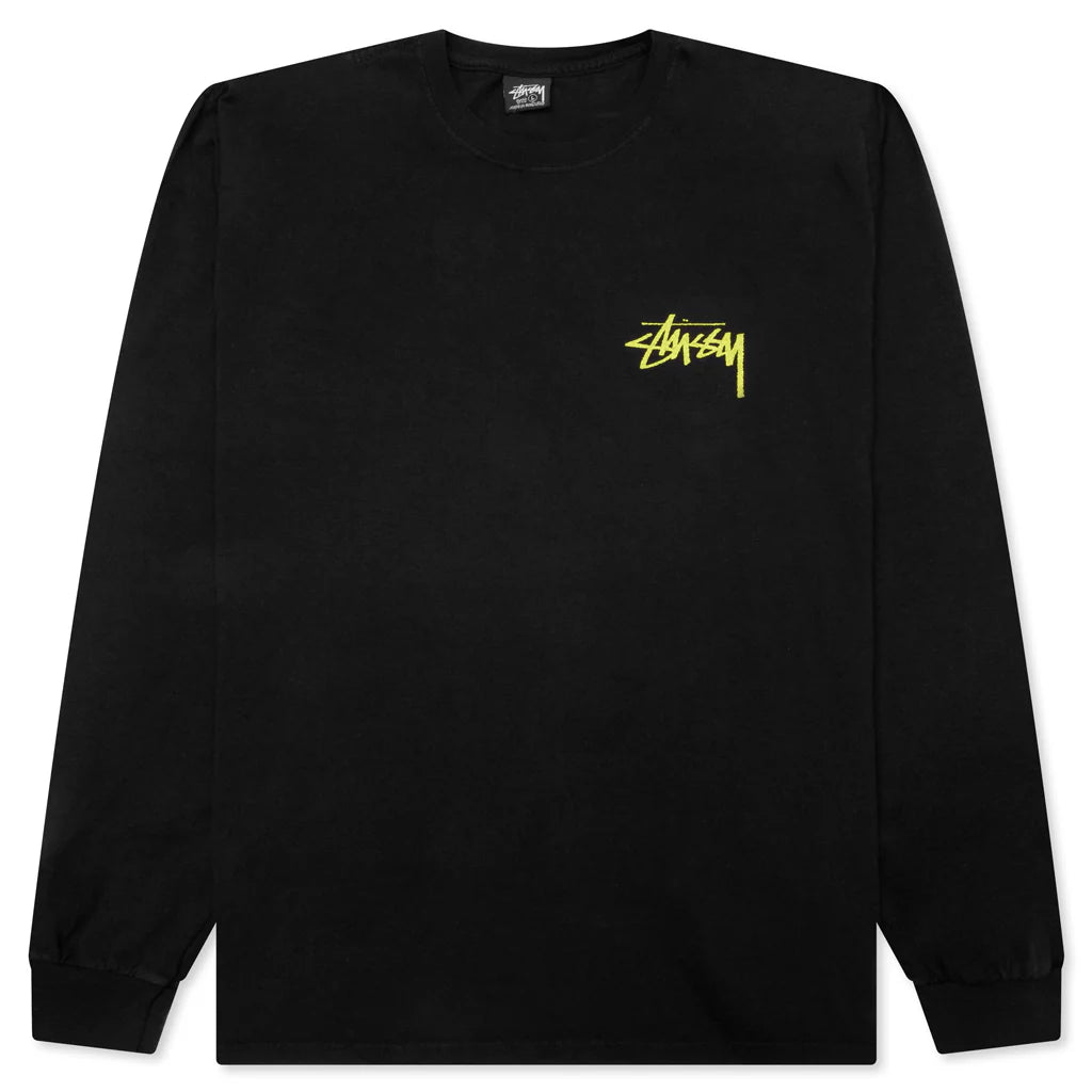 Beat Crazy L S Tee Black