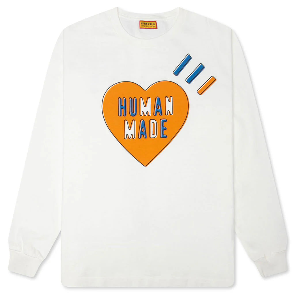 Graphic L S T Shirt 42 White