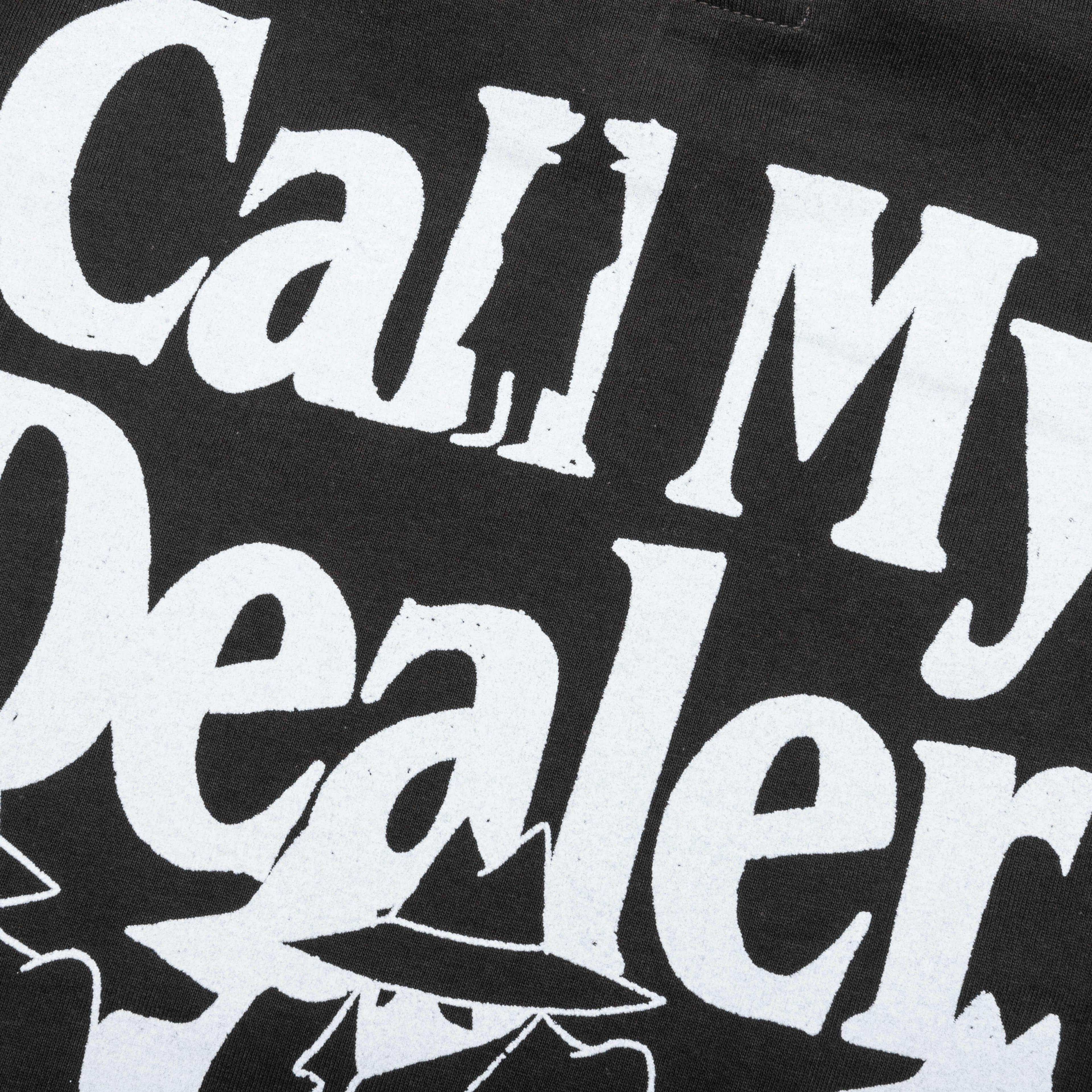 Call My Dealer T Shirt Washed Black