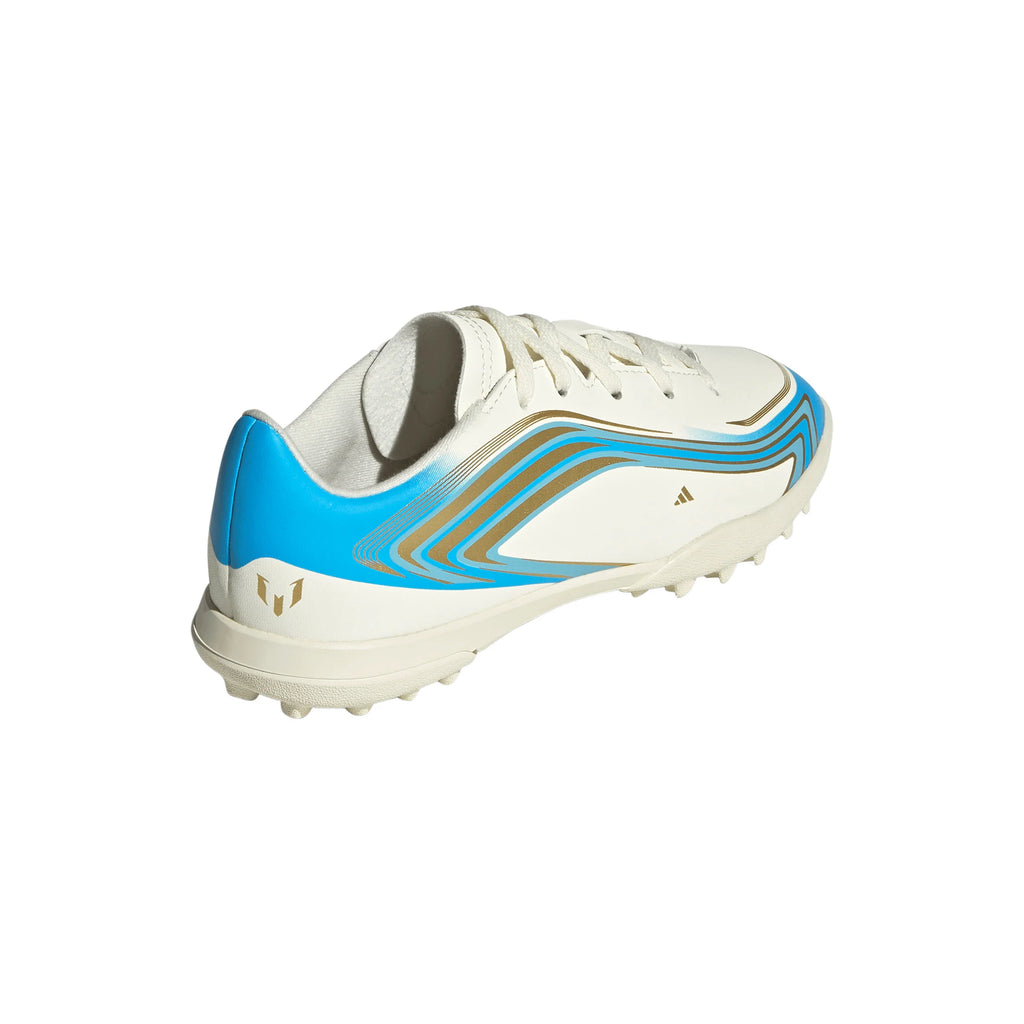 adidas F50 Messi Club Turf Youth Soccer Cleats Ivory