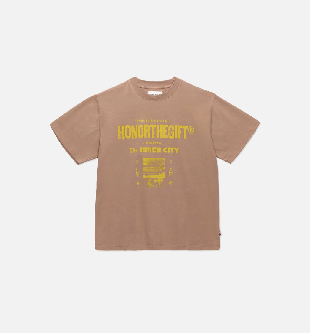 Stereo Tee Mens T Shirt Coyote Brown