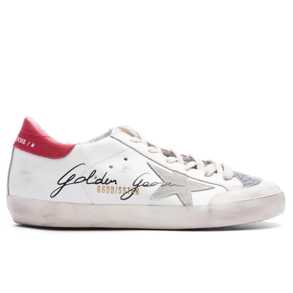 Womens Super Star Penstar White Silver Red