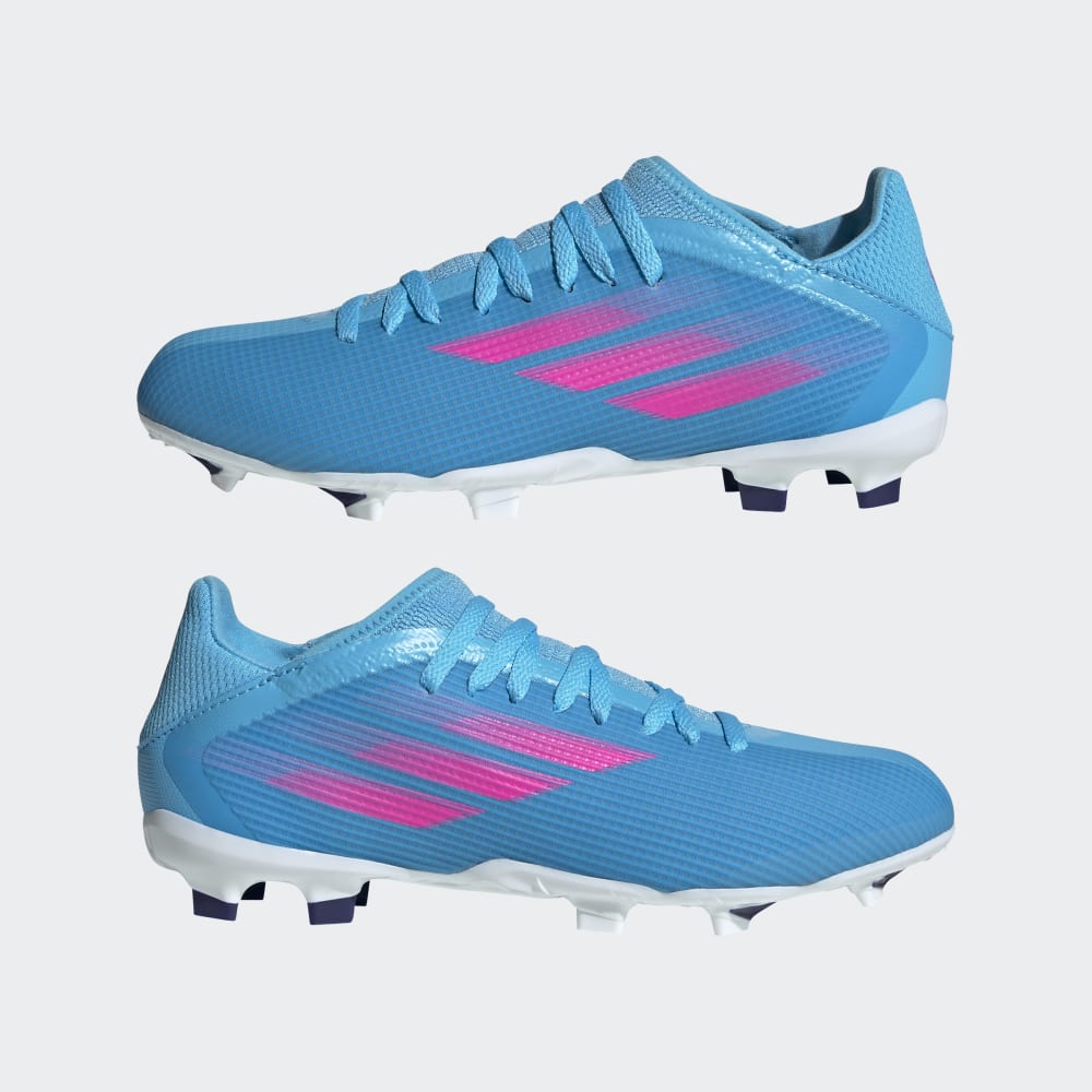 adidas Kids X Speedflow 3 FG J Firm Ground Boots Sky Rush Pink