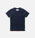 Terry Short Sleeve Crew Sweatshirt Mens Shirt Navy Blue