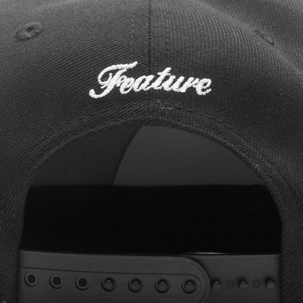 FEATURE x New Era Old English F Snapback Hat w Pin Black