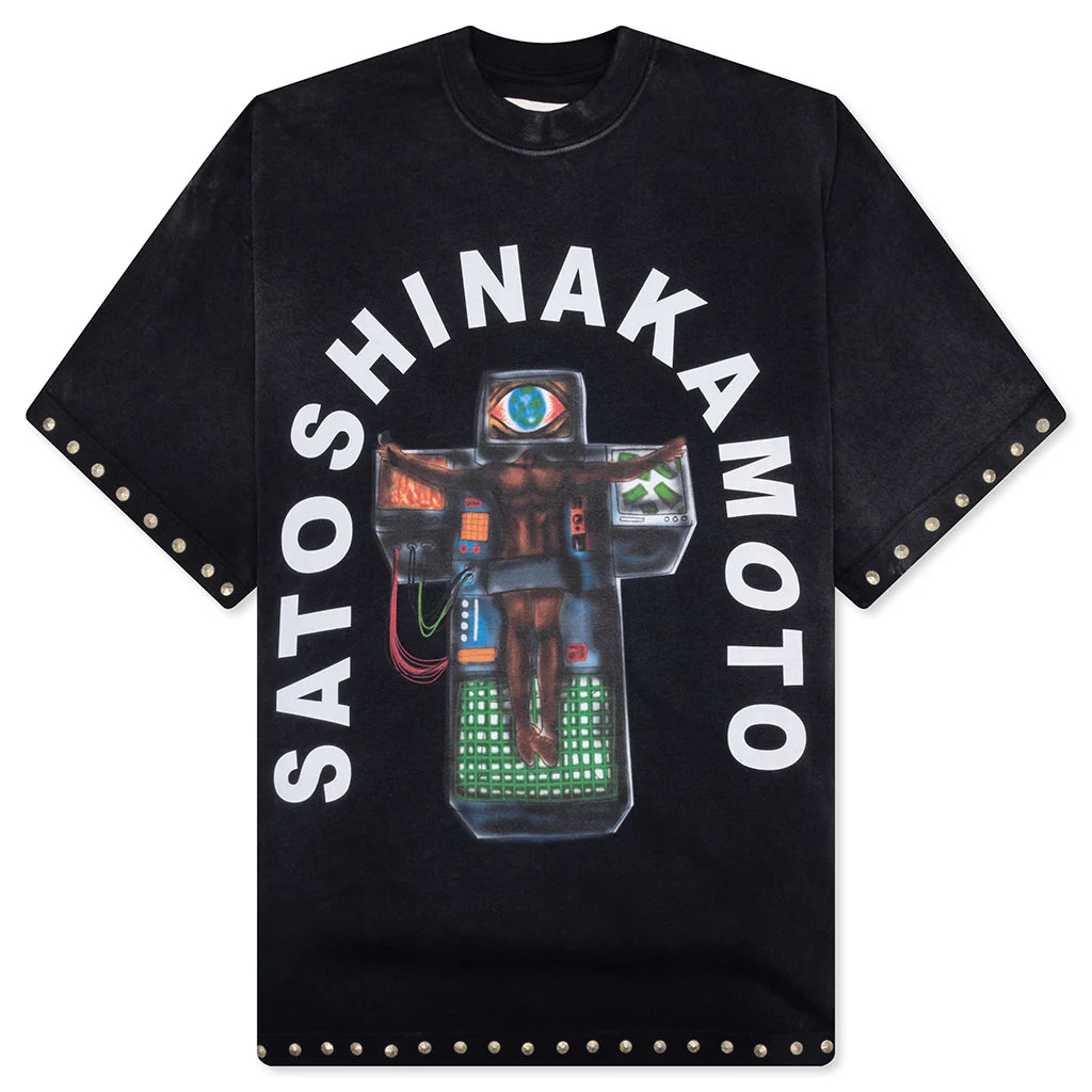 Welcome To The Machine Tee Washed Black