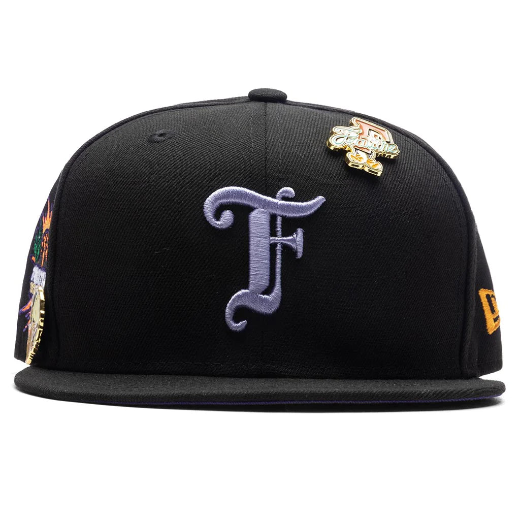 Feature x New Era Old English Scottsdale Snapback Black Purple