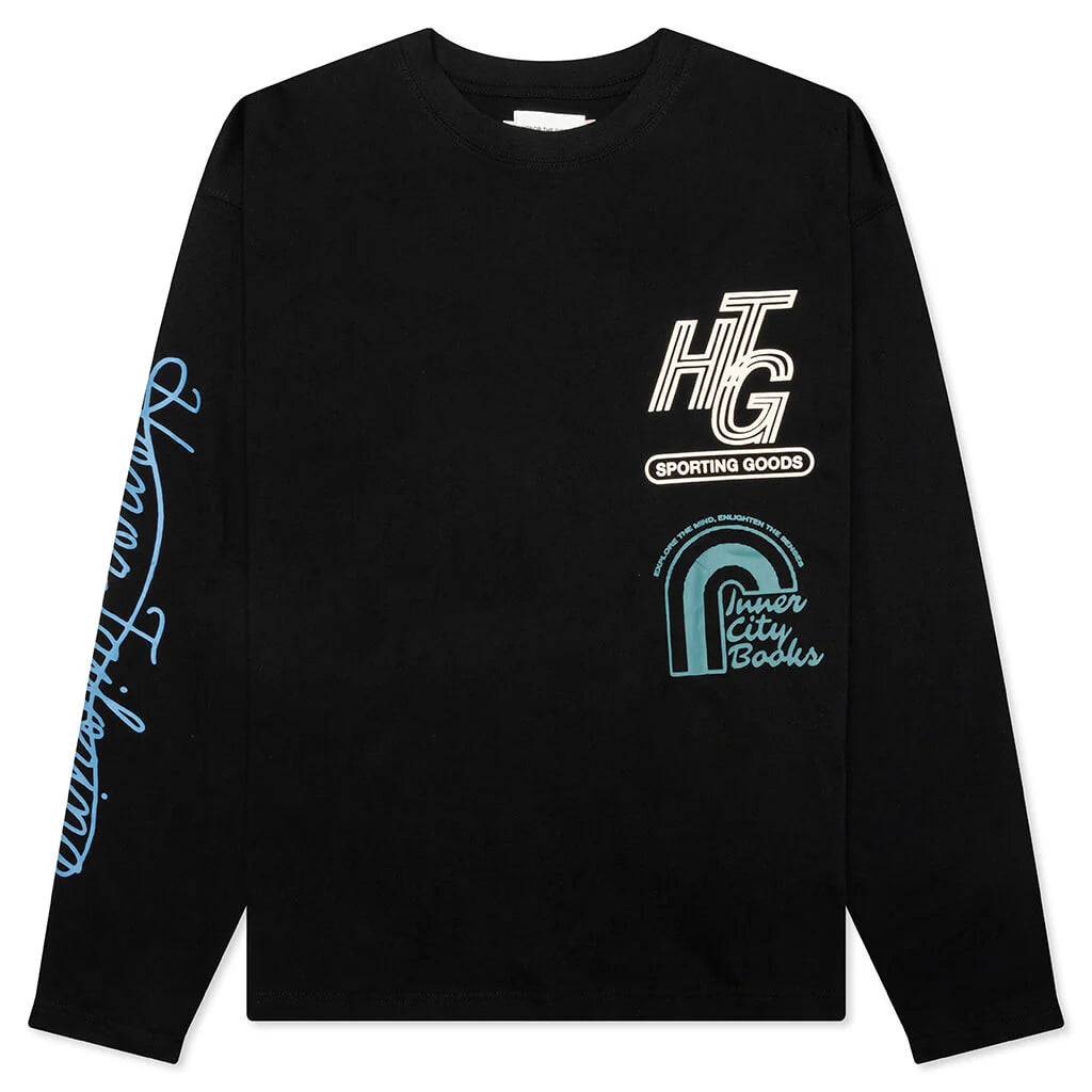HTG Mall Logo L S Tee Black
