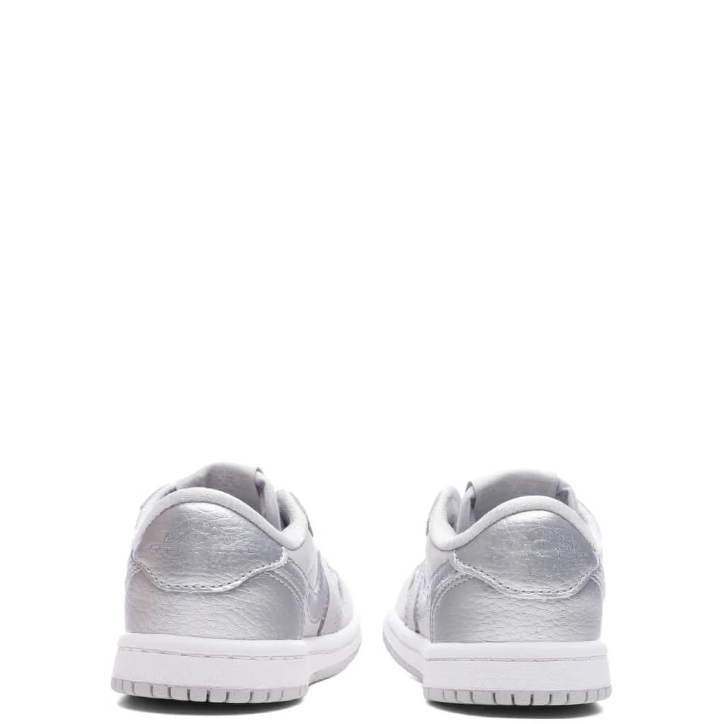 Air Jordan 1 Low OG Metallic Silver TD Neutral Grey Metallic Silver White