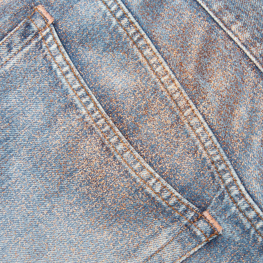 Denim Shorts Rose Copper Light Blue