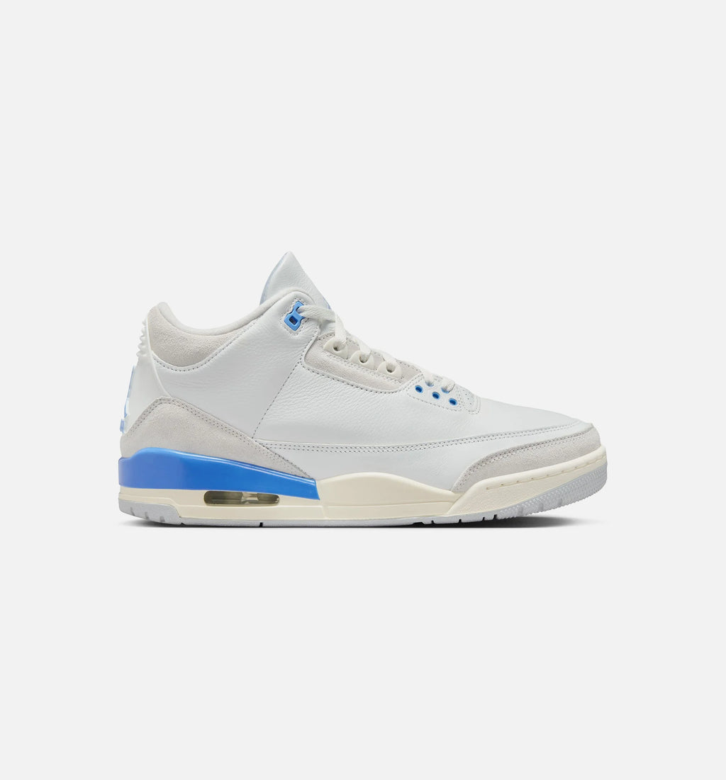 Air Jordan 3 Retro Lucky Shorts Mens Lifestyle Shoe Summit White Hydrogen Blue Legend Blue