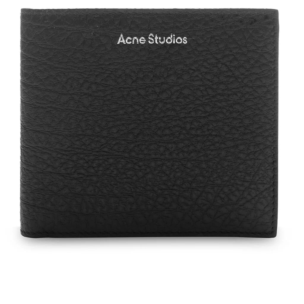 Folded Leather Wallet Fn Ux Slgs000286 Black
