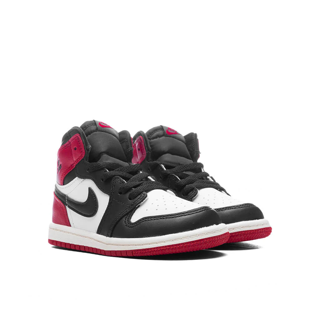 Air Jordan 1 Retro High OG Black Toe Reimagined TD White Black Varsity Red Sail