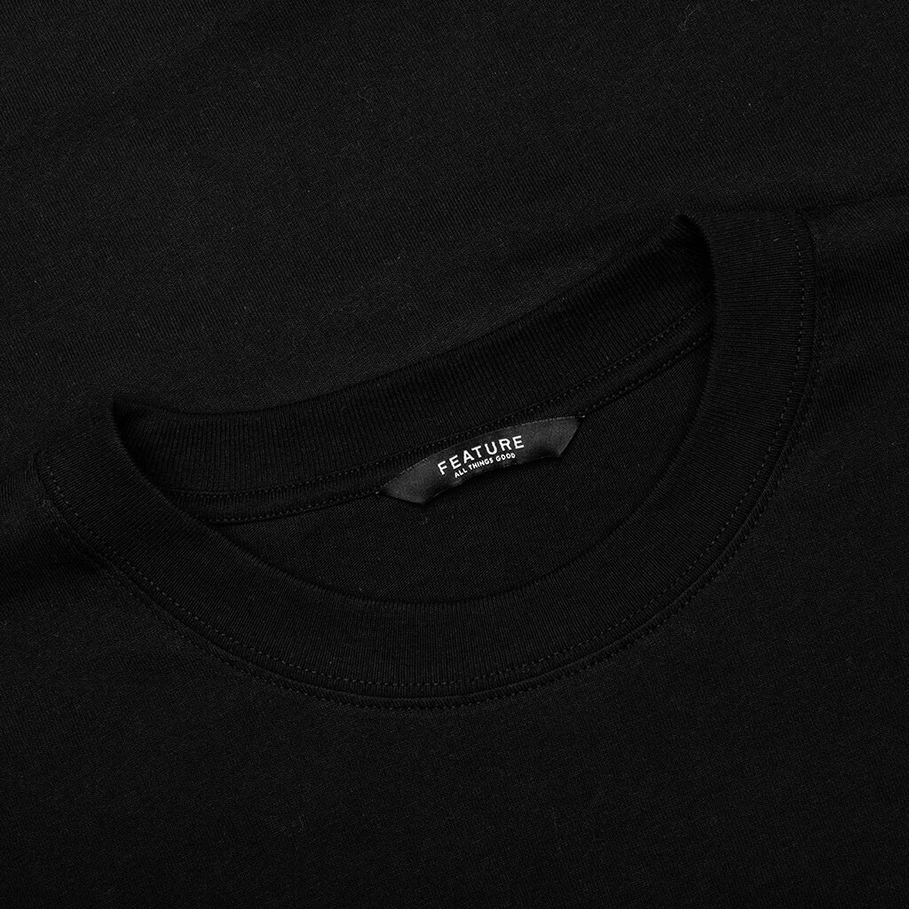 Feature x Sand Dollar Black Cat Tee Black