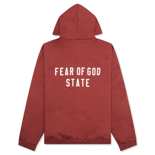 Heavy Fleece Fullzip Hoodie Crimson