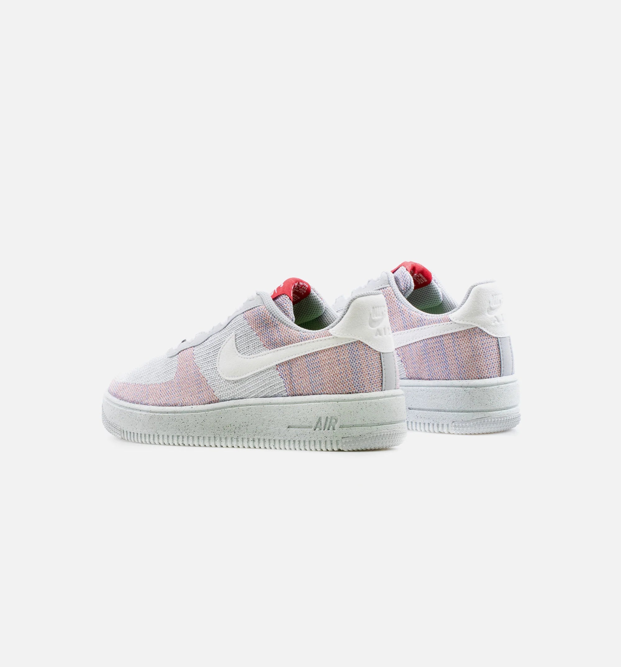 Air Force 1 Crater Flyknit Wolf Grey Mens Lifestyle Shoe Grey White