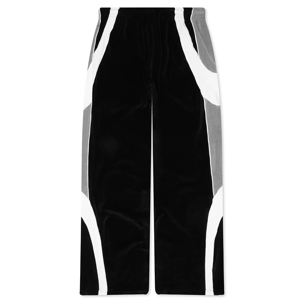Oversized Panel Track Pant Black