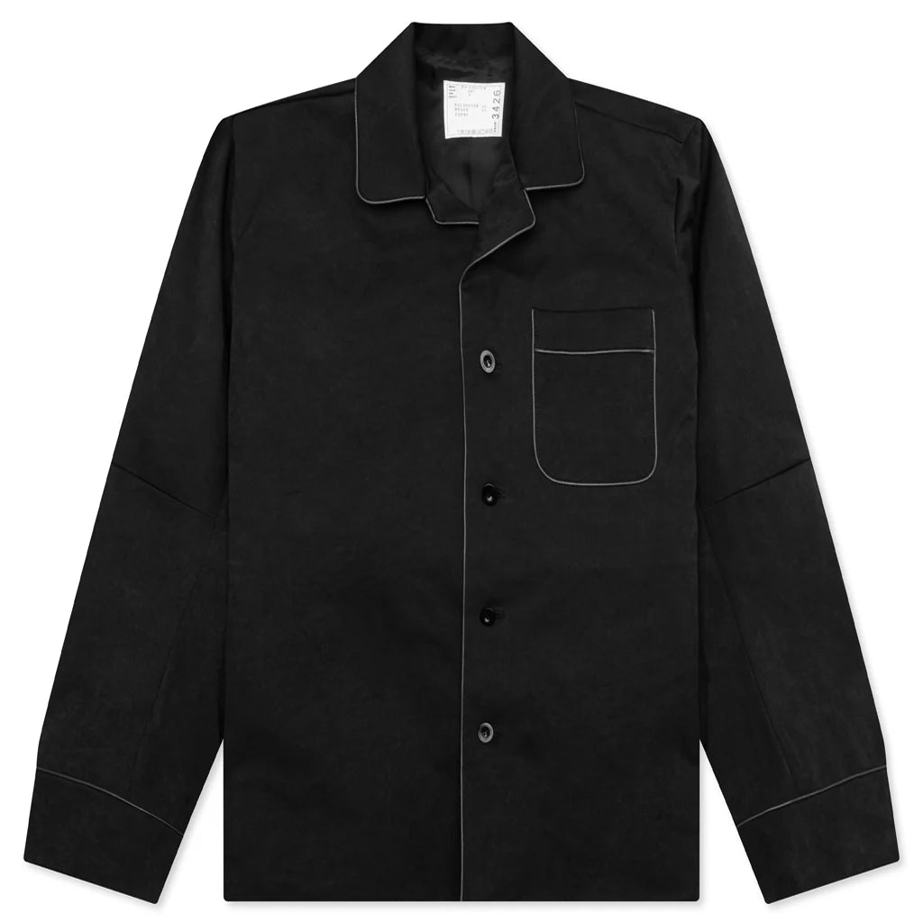 Faux Suede Jacket Black