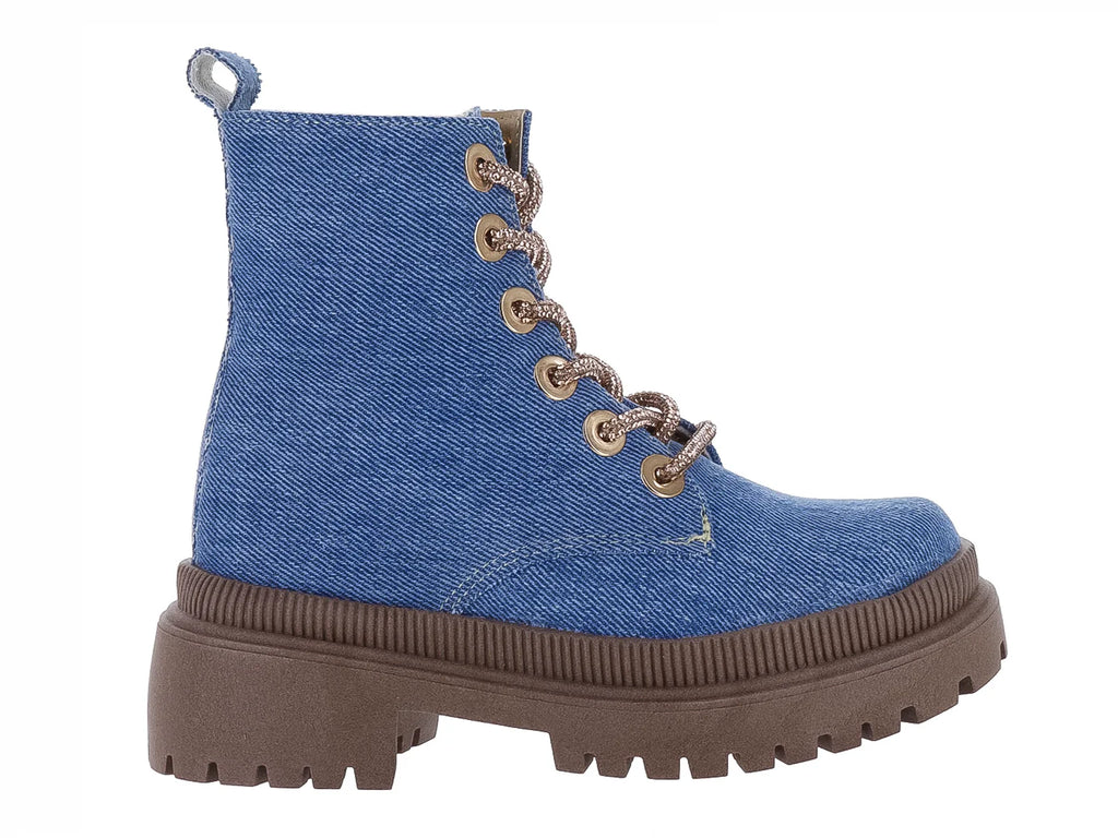 Botas Miroslava Mezclilla Color Cielo para Niña