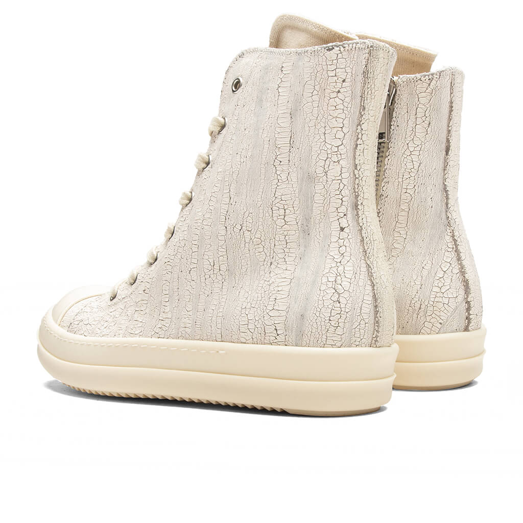 Denim Sneaks Milk White