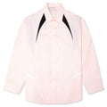 Embroidered Logo Button Up Shirt Baby Pink