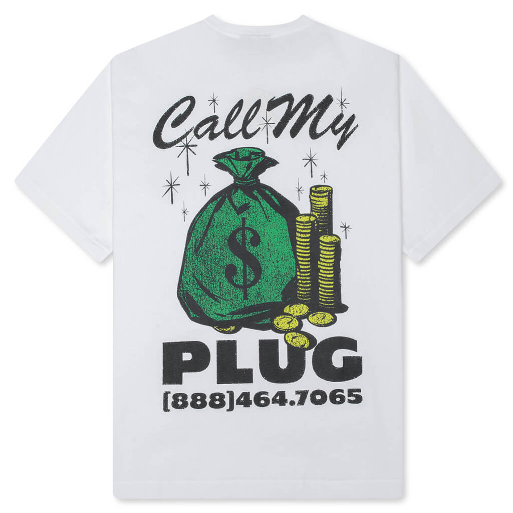 Call My Plug T Shirt White