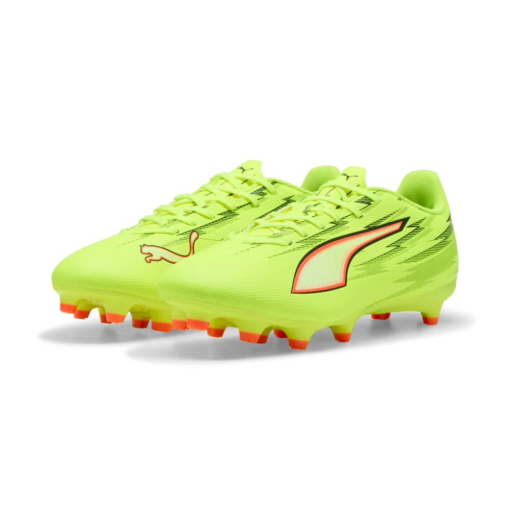 PUMA Ultra 6 Play FG AG Firm Multi Ground Mens Soccer Cleats Yellow Black Red