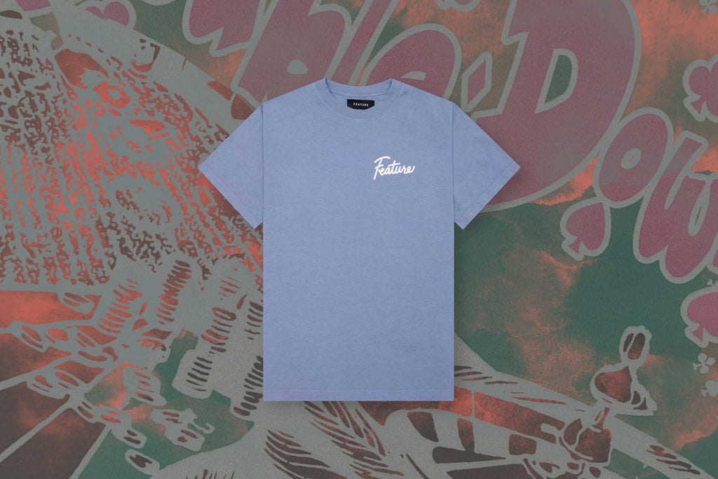 Risky Behavior Tee Blue Granite