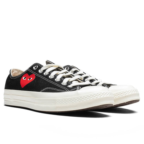 Converse x Comme Des Garcons PLAY All Star Chuck 70 Ox Small Red Heart Black