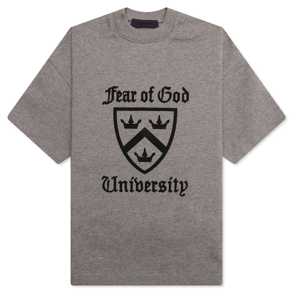 Kids Heavy Crewneck Tee Heather Gray