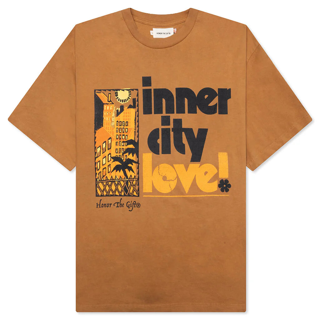 Inner City Love 20 Short Sleeve Tee Brown