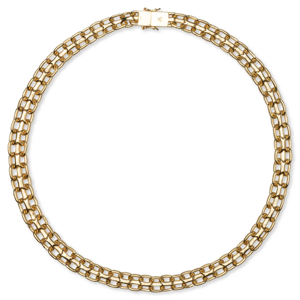 Vintage Necklace Gold 925 Sterling Silver 9K Gold