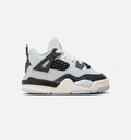 Air Jordan 4 Retro Platinum Gold Infant Toddler Lifestyle Shoe Pure Platinum Metallic Gold Black Sail