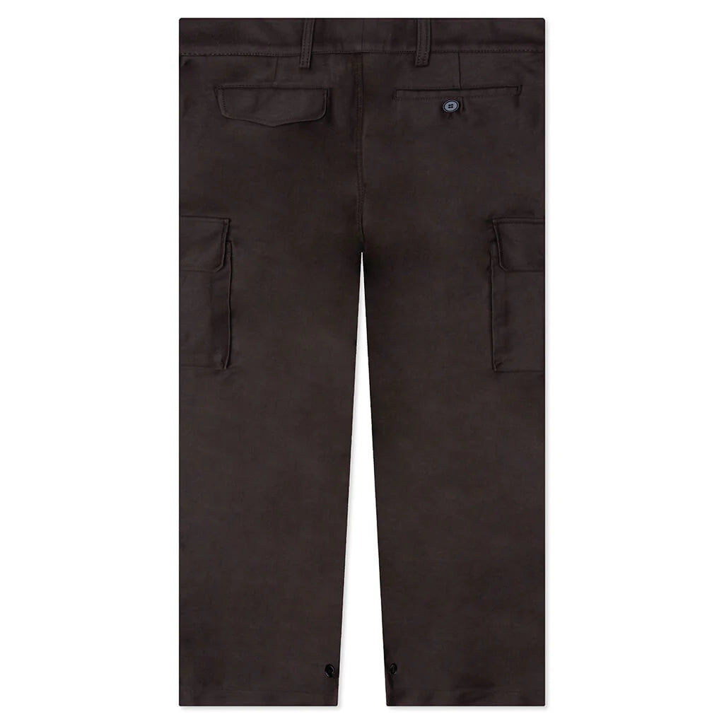 Brown Organic Cotton Cargo Trousers TCY36 Moca