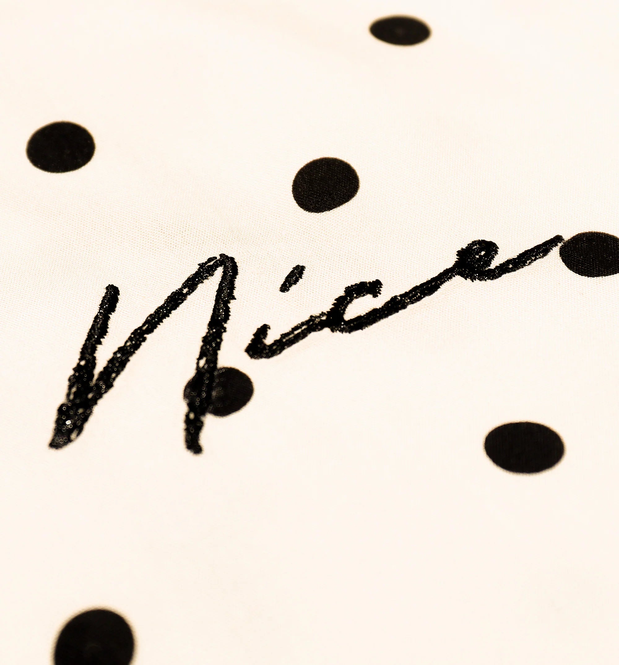 Nice Polka Dot Short Sleeve Rayon Shirt Mens Top Cream
