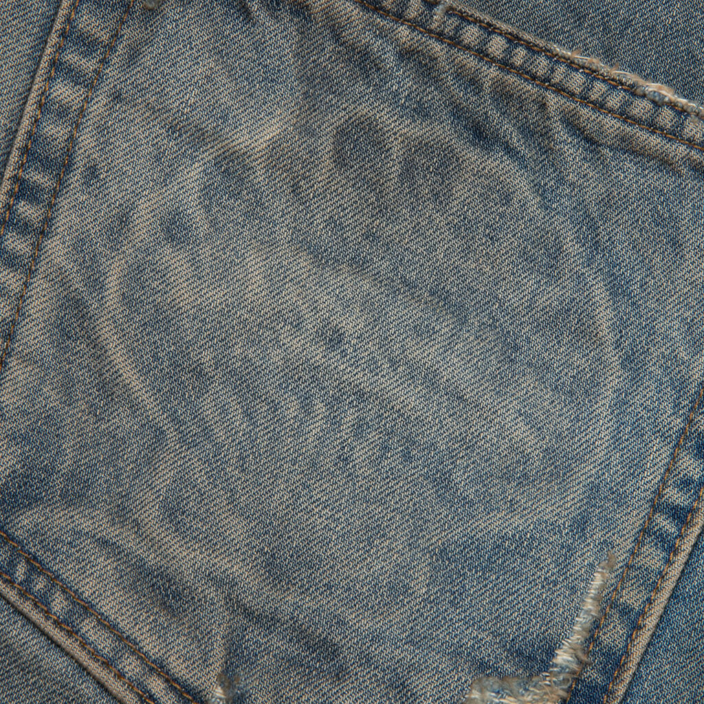 Victorian Chain Denim Short Indigo