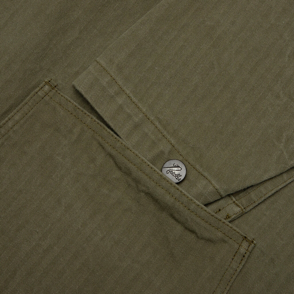 Cotton Herringbone N 3 Jacket Olive