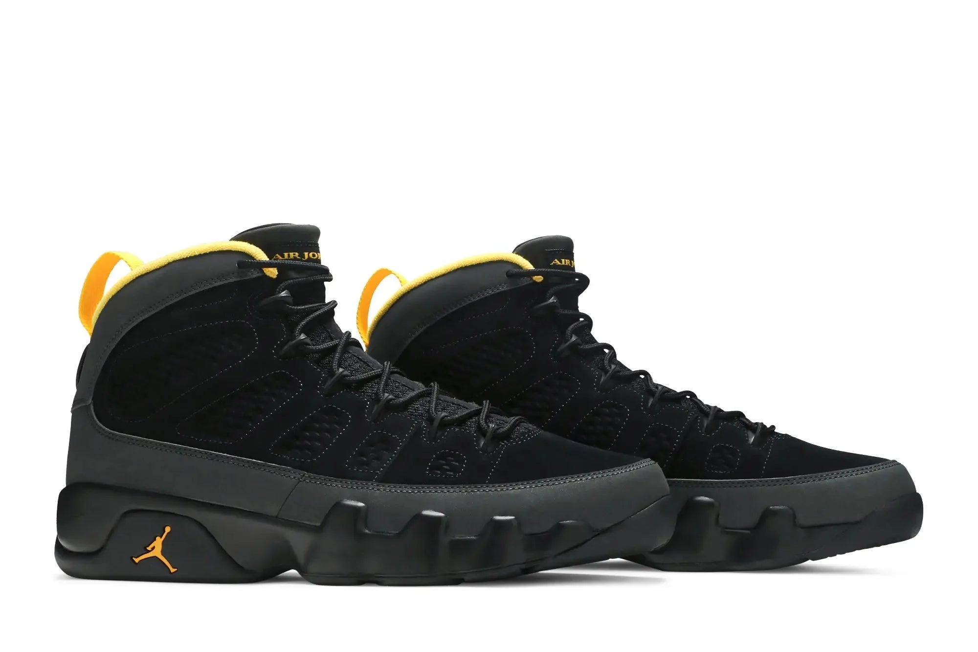 Jordan 9 Retro Dark Charcoal University Gold