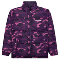 Color Camo Reversible Down Jacket Purple