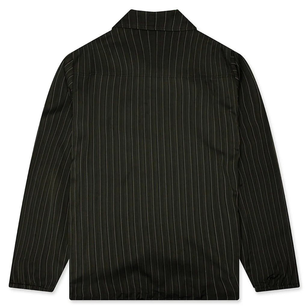 Striped Vorries MW Jacket Dark Green