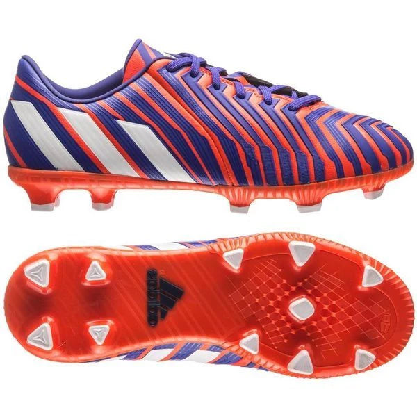 adidas Kids Predator Absolado Instinct FG Firm Ground Cleats Solar Red White Night Flash